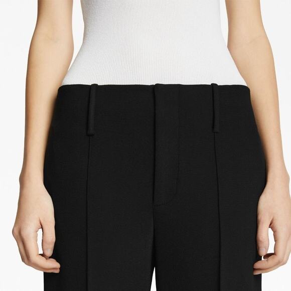 NEW Proenza Schouler Bi-Stretch Crepe Cropped Pants SIZE 8 Black NWT $1290 - Picture 3 of 16